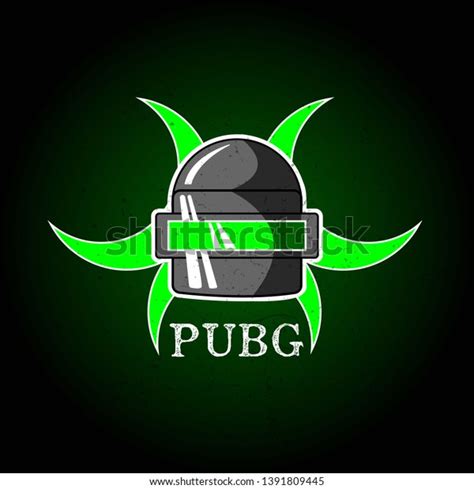 Pubg Playerunknowns Battlegrounds Game Vector Helmet Stock Vector