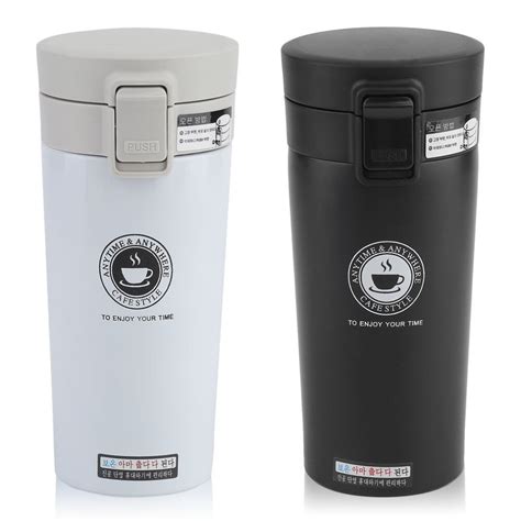 preup 380ml double wall stainless steel coffee thermos cups mugs leak proof thermal bottle