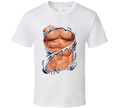 6 Pack Abs Funny Ripped T Shirt