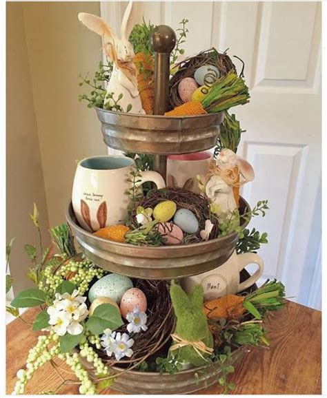 18 Fantastic Easter Tiered Tray Decor Ideas Everyone Will Adore