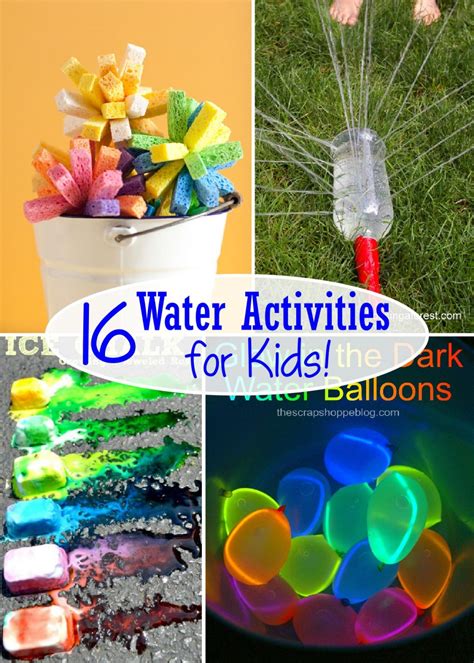 16 Water Activities For Kids The Scrap Shoppe