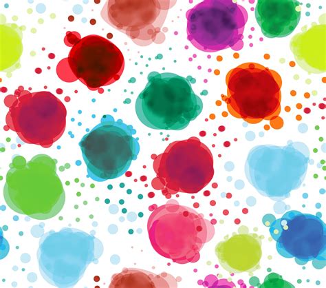 Splash Digital Pattern Watercolor Blobs Colorful Pattern Etsy