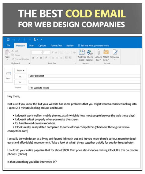 The Perfect Cold Email For Web Design 6 Strategies That Work Clickback