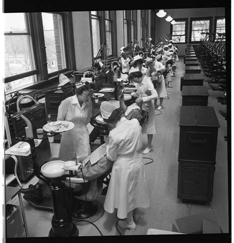 Lined Up For Work, University of Michigan Dental Hygiene Program, April