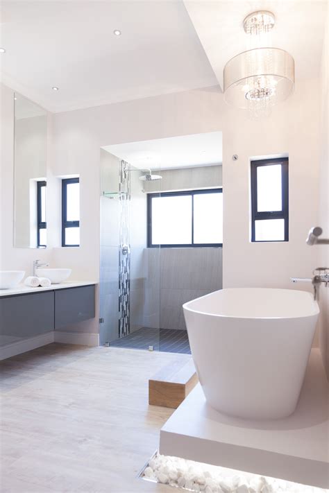 Start by adding 100% waterproof lifeproof rigid core luxury vinyl flooring to your home. Ultra Modern Bathroom Classic Chandelier bulkhead Interior Design, 811 on Flensborg, LCE ...