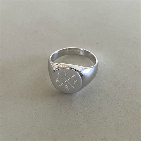 Sterling Silver Signet Ring Custom Engraving The Silver Store