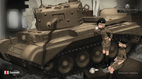 Wotwows Anime Wallpapers Montana Cromwell And T28 The Armored Patrol