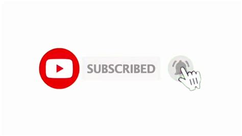 No Background Subscription Button And Bell Icon Video For Youtube In
