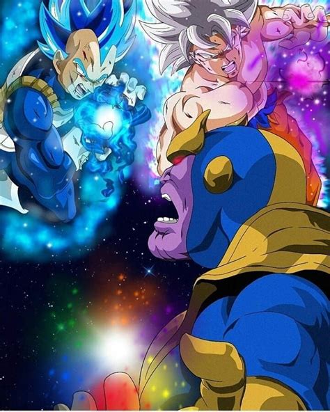 Goku And Vegeta Vs Thanos 🉐🐯 Please Double Tap And Comment Your Opinion
