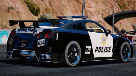 Nissan Gt R Nismo Police Edition Add On Tuning Gta5