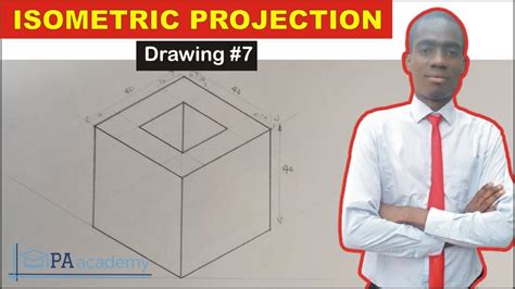 How To Draw A Hollow Block In Isometric Projection Isometric