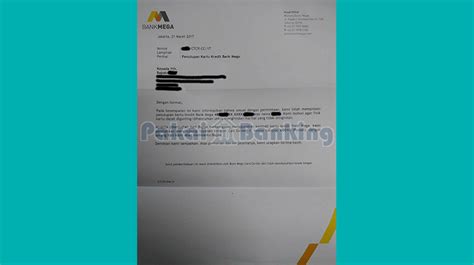 Penutupan Kartu Kredit Bank Mega Homecare