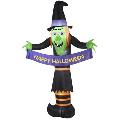 Gemmy 12 Ft X 75 Ft Lighted Witch Halloween Inflatable In The Outdoor