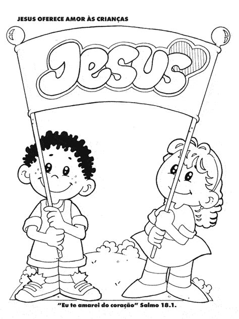 Desenhos Das Crianças E Jesus Para Colorir Desenhos Para Colorir