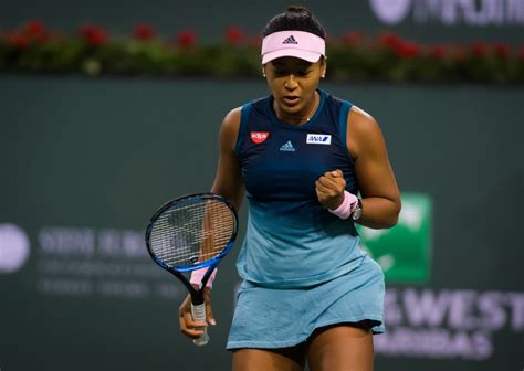 Osaka gets physically ill from the anxiety of the cameras and speaking to the press. Naomi Osaka - Indian Wells Masters 03/09/2019