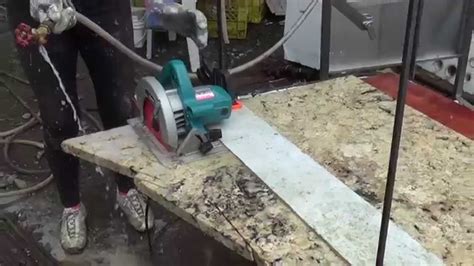 Check spelling or type a new query. Cutting granite for stone table top - YouTube