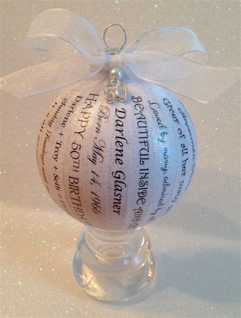 Unique gifts for men—and women and kids and everyone else on your list—are easy to find. 50th Birthday Memory Ornament Personalized Gift for Men