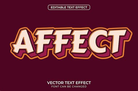 Premium Vector Affect Text Effect