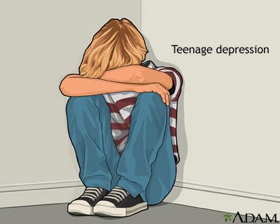 Teenage Depression MedlinePlus Medical Encyclopedia Image