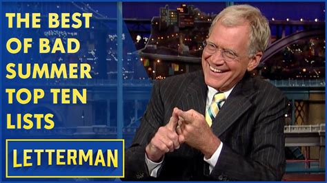 The Best Of Bad Summer Top Ten Lists Letterman Youtube