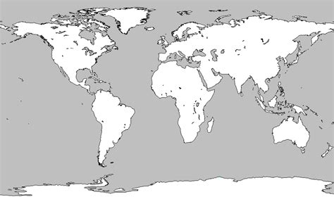 10 Blank World Map Vector Images Free Vector World Map Blank World