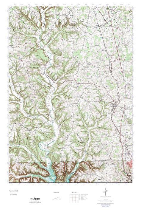 Mytopo Science Hill Kentucky Usgs Quad Topo Map
