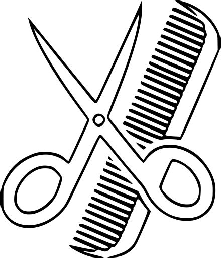 Svg Hairstyle Brush Scissors Hair Free Svg Image And Icon Svg Silh