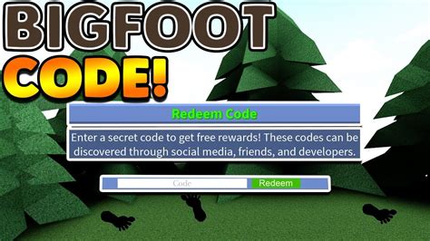 Enter the codes, and you're all done! NEW BIGFOOT CODE!? | Build A Boat For Treasure ROBLOX ...