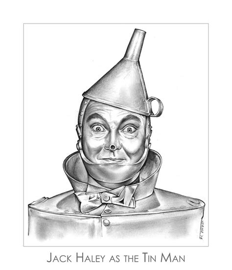 Jack Haley As The Tin Man Drawing By Greg Joens