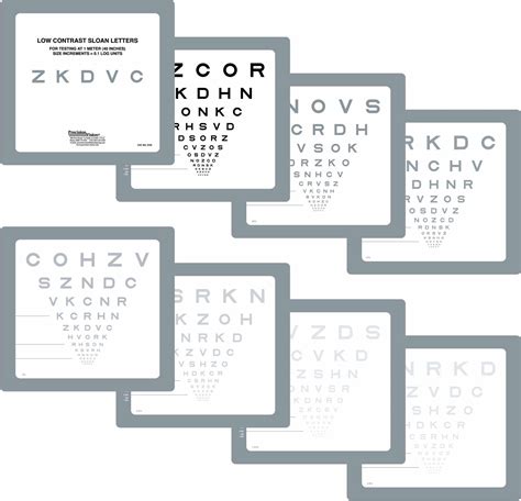 Sloan Letter Set Book Precision Vision