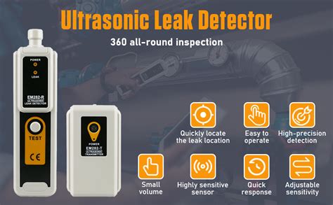 Ultrasonic Leak Detector With Earphoneand Transmitter 40khz±2khz Air