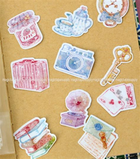 Books 50 Pieces Kawaii Cute Sticker Planner Sticker Decorative Etsy