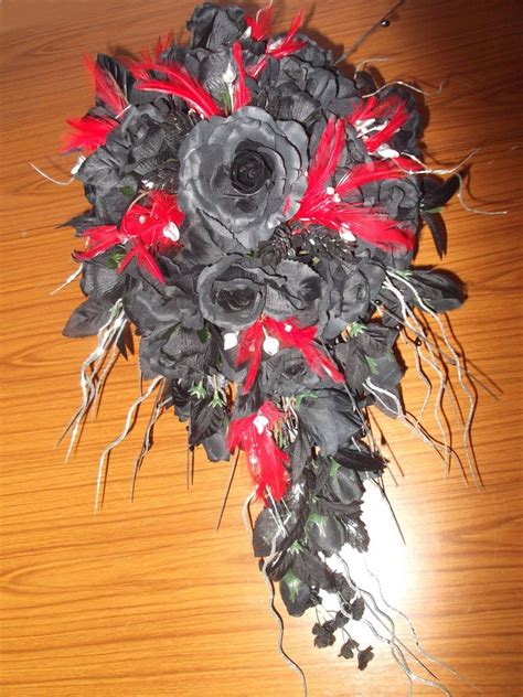 Gothic Bride Bouquet Wedding Flowers Custom Made To Your Etsy In