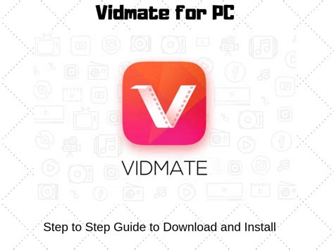 How To Download And Install Vidmate For Pcwindows