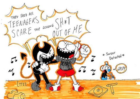 Bendy X Cuphead Tumblr Bendy And The Ink Machine Old Cartoons