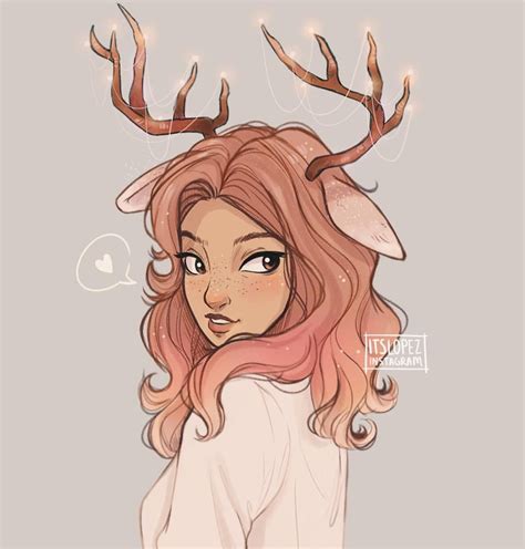 Needed To De Stress So Heres A Deer Girl I Also Wanted To Try Out Clip