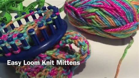 Easy Loom Knit Mittens Youtube