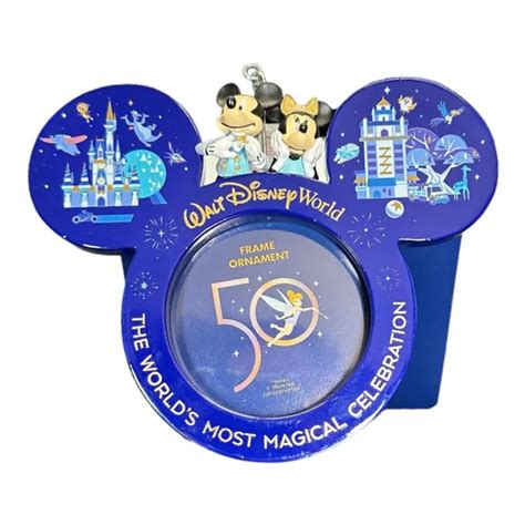 2021 Disney Walt Disney World 50th Anniversary Mickey And Minnie Frame
