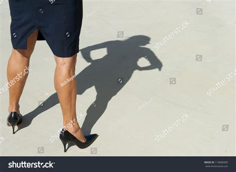 Sexy Legs Isolated Shadow On Concrete Stock Photo 110685005 Shutterstock