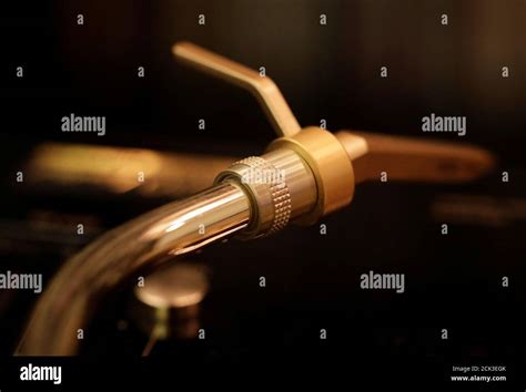 The Tone Arm Of A Gold Plated Technics Sl 1200 Limited Edition