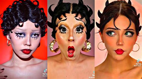 Betty Boop Makeup Transformation Tutorial Goodzik Youtube