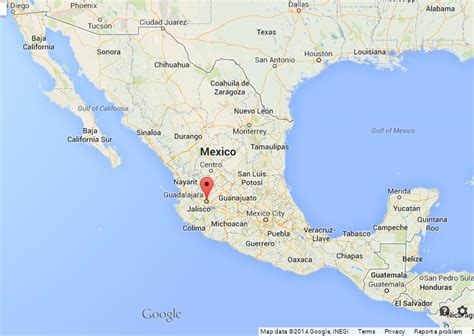 Guadalajara On Map Of Mexico