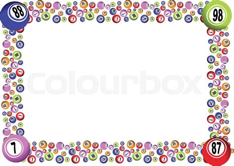 Bingo Frame Stock Vector Colourbox