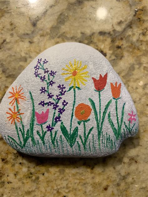 Rock Painting Rockpainting Rock Painting Flowers Painting Easy