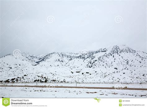 Nevada Usa Spring Snow In The Mountains Stock Photo Image Of American