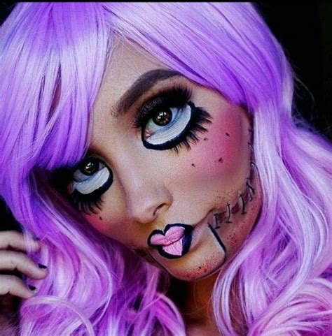 Doll Face Creepy Doll Makeup Halloween Beauty Halloween Makeup
