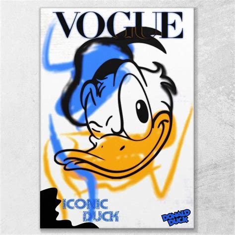 Tableau Vogue ️ Avec Lemblématique Donald Duck Impression Vgv15