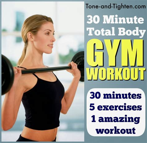 Minute Total Body Gym Workout Tone And Tighten