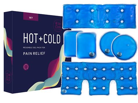 Buy Hot And Cold Gel Pack Set Reusable Heat Pads With Metal Disc For