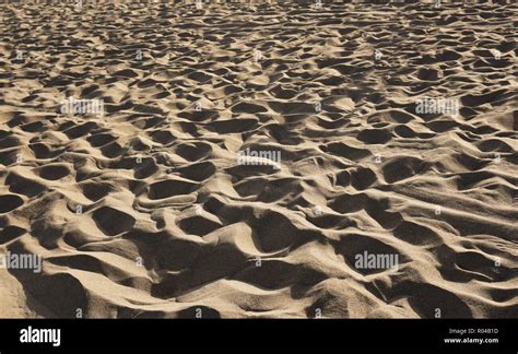 Foot Steps In The Desert Stock Photo Alamy